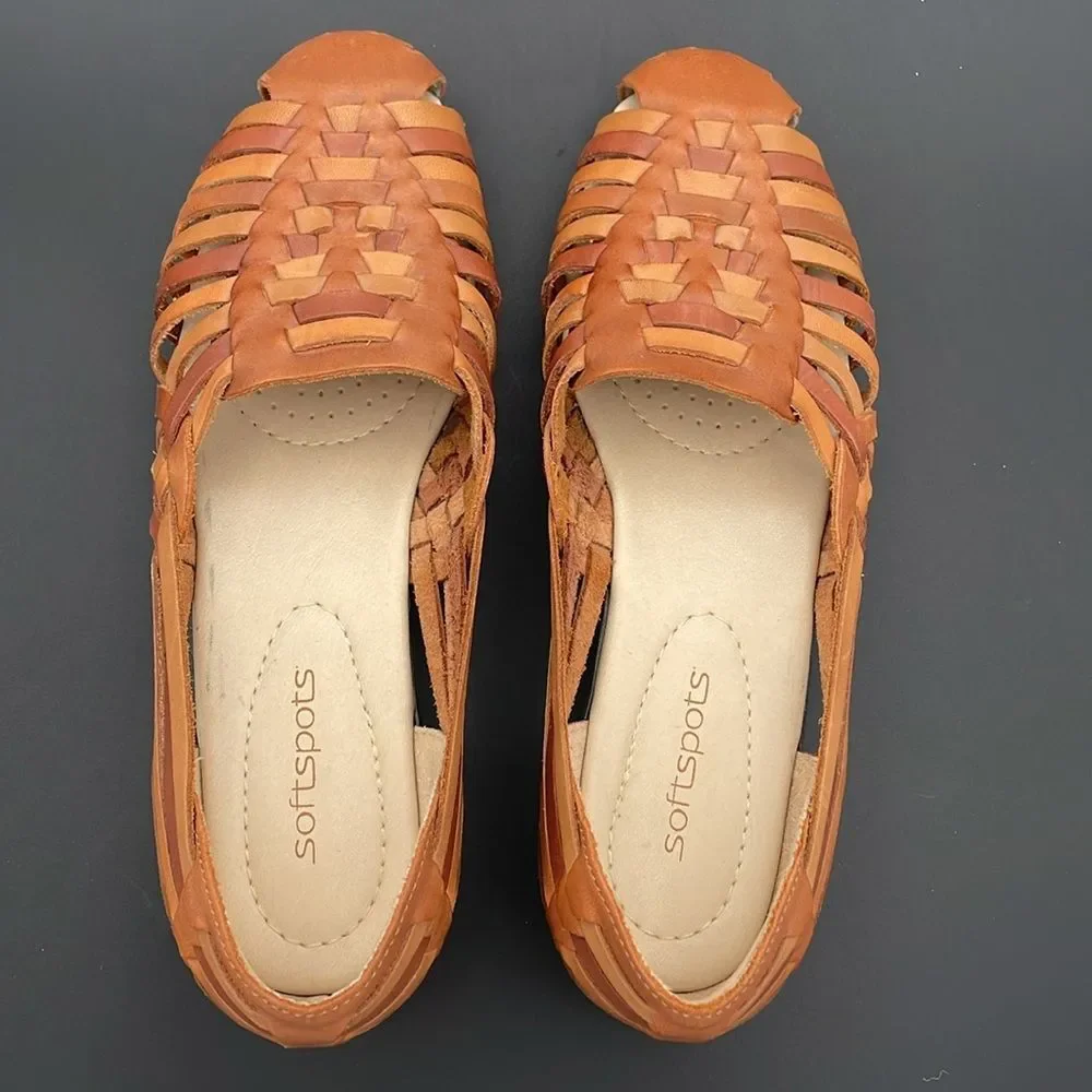 Softspots Women’s Trinidad Woven Leather Huarache Sandal Cushion Insole Size‎ 9N